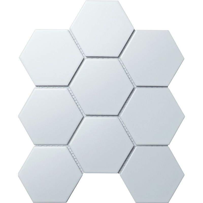 Мозаика hexagon big white matt 25,6x29,5