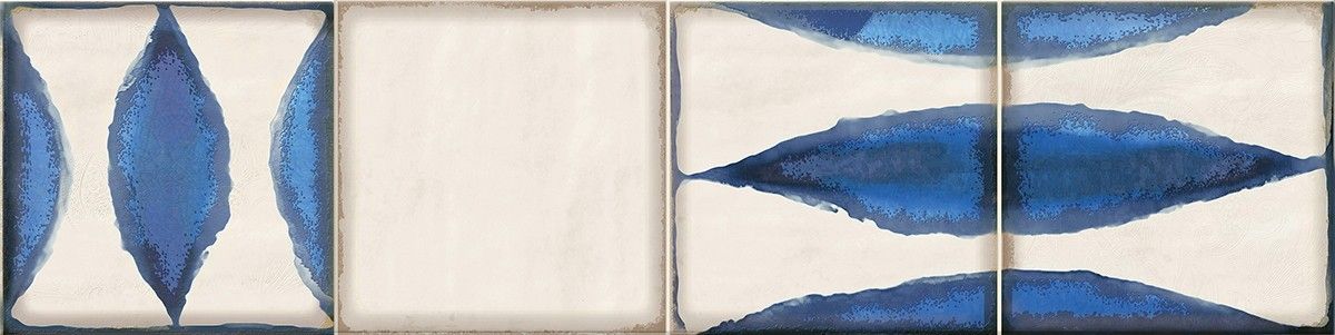 Керамическая плитка faenza cobalt flor frise 2 15,6x63