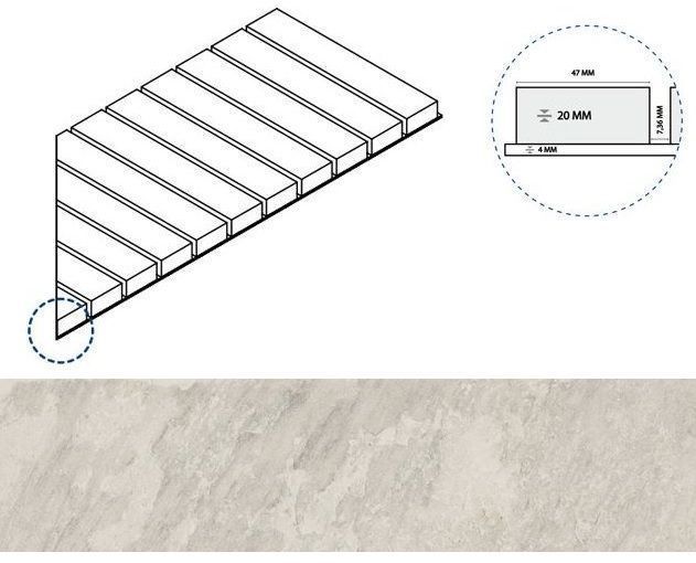 Керамогранит айс решётка стрим 20 пр 25x60