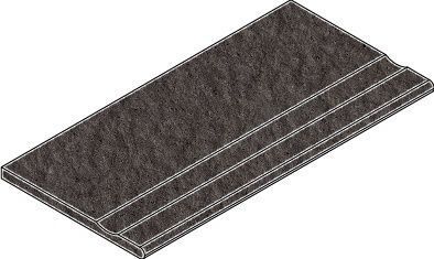 Керамогранит КАРБОН БОРТИК 30x60 С ВЫЕМКОЙ ЗАКРУГЛ 30x60