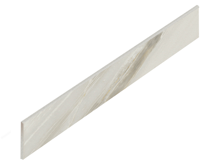 Керамогранит Флоренция Белый Плинтус 90 7,2x90