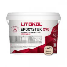 Затирка эпоксидная + клей Литокол EPOXYSTUK X90 10кг С.690 Bianco Sporco