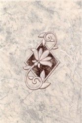 Керамическая плитка блюз декор коричневый 20x30