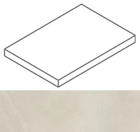 Ступени Континуум Пьюр ступ. угл.лев 33x120