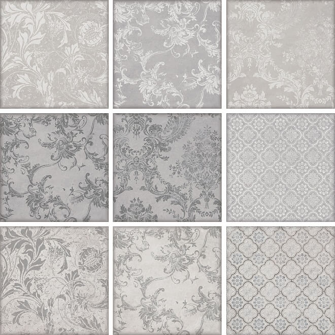 Керамическая плитка Марчиана микс серый 5266 20x20