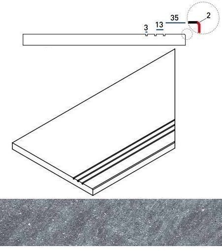 Керамогранит СИЛВЕР БОРТИК 30x60 ГРИП ПР 30x60