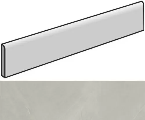 Керамогранит Континуум Сильвер плинтус 7.2x60