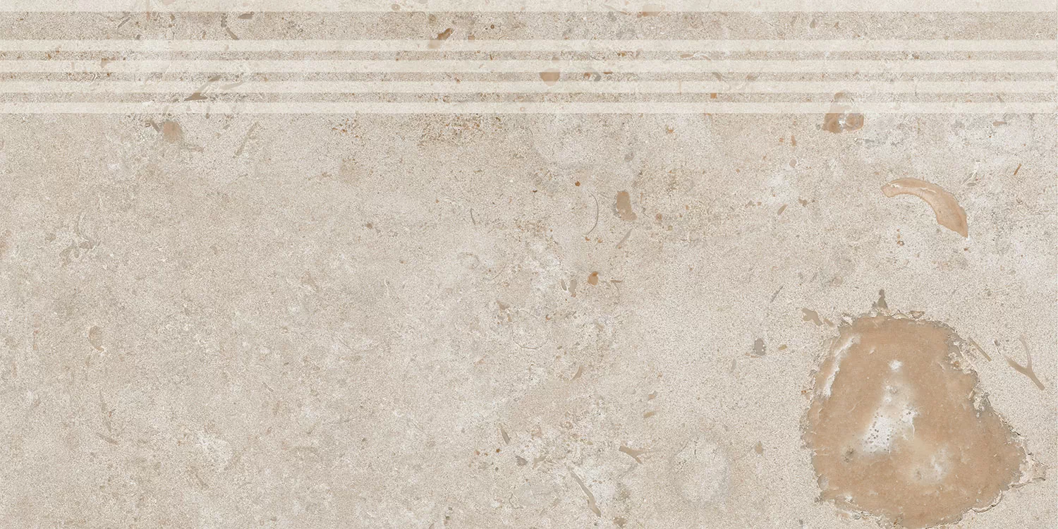 Ступени kerama marazzi dd205420r\gr Про Лаймстоун бежевый темный натуральный обрезной 30x60
