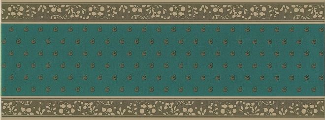 Керамическая плитка декор фонтанка зелёный 15x40