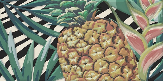 Керамическая плитка Декор Пальмейра 2 9,9x20