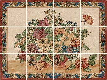 Керамическая плитка Панно Гобелен 30x40