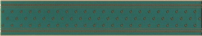 Керамическая плитка бордюр фонтанка зелёный 7,2x40