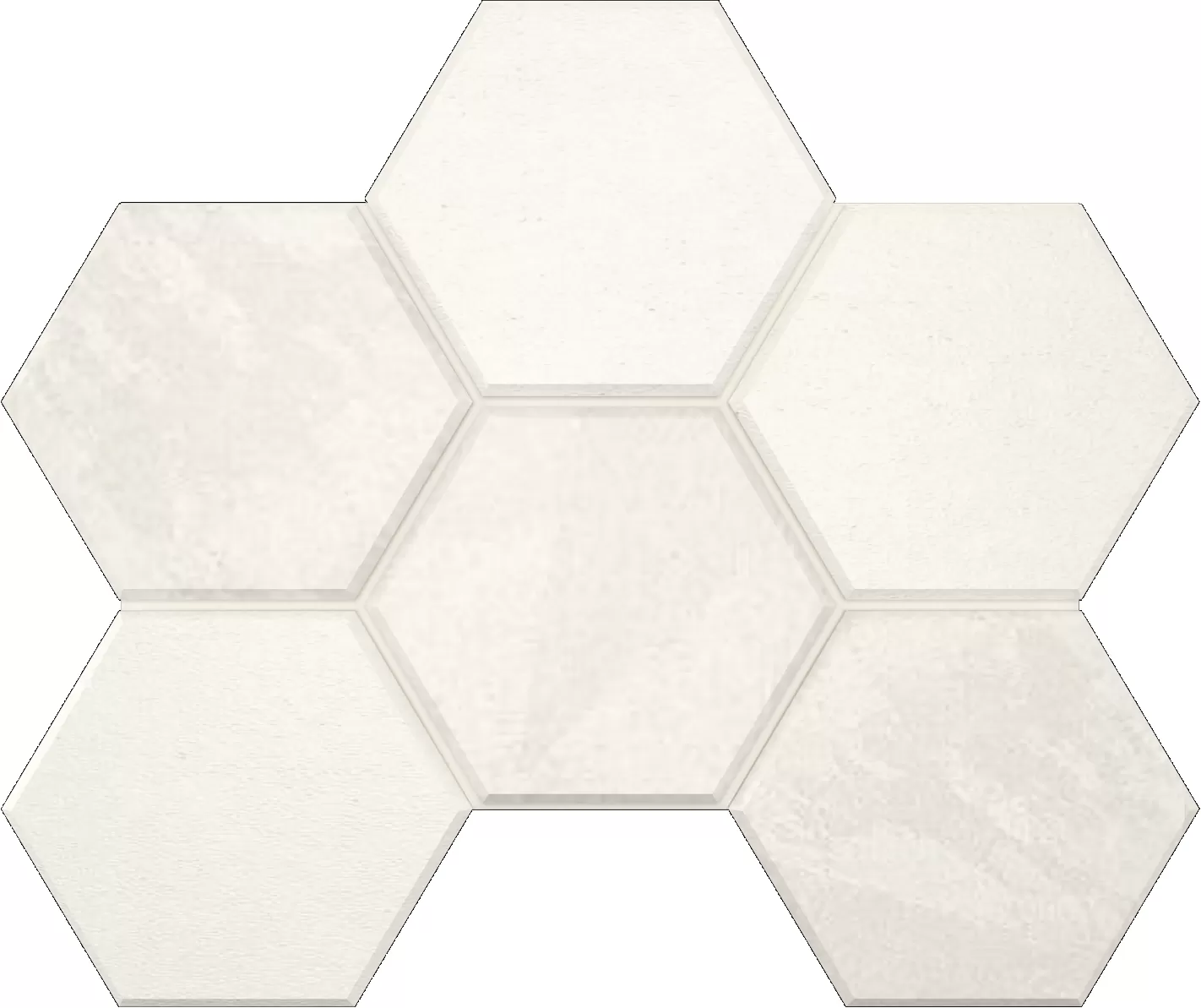 Мозаика estima ln00/te00 luna hexagon white белый 25x28.5