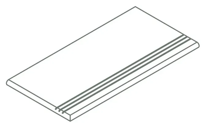 Ступени Италон Магма Айс закругленная Грип левая 620040000246 бежевый 30x120