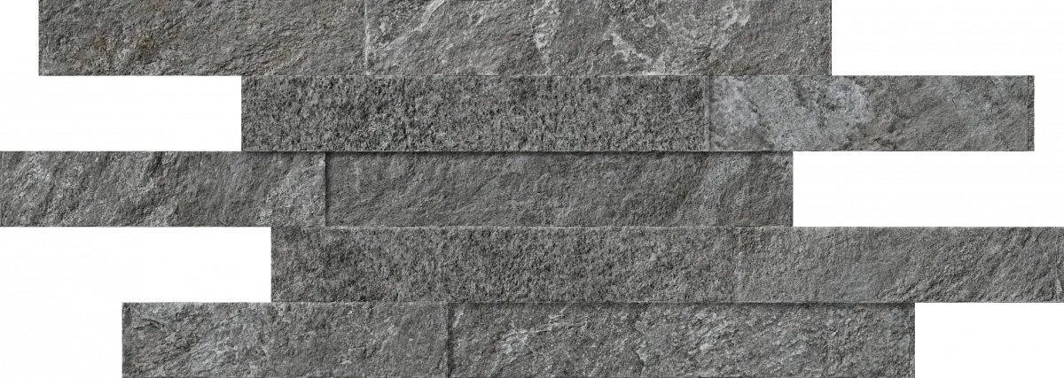 Керамическая плитка Декор Италон Магма Графит Брик 3d 620110000253 серый 27x78