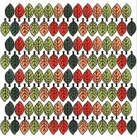 Керамическая плитка Декор Листья 20x20