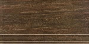 Ступени ступень шале коричневый обрезной 30x60