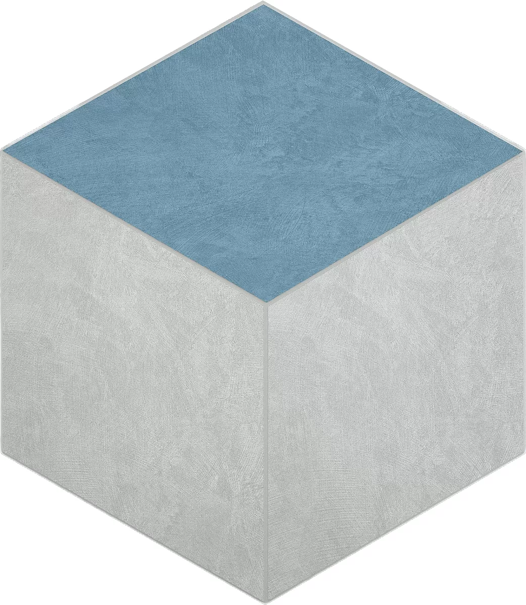 Мозаика estima sr00/sr03 spectrum cube milky white голубой 25x29