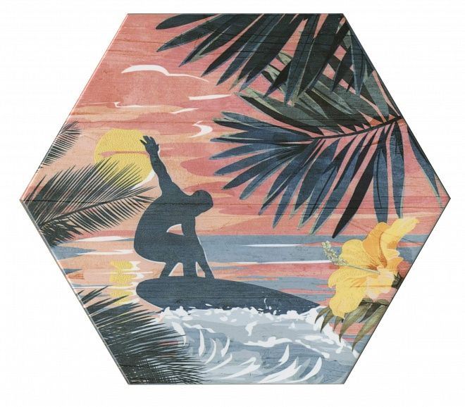 Керамическая плитка Декор Серфинг hgd\a341\24000 20x23,1