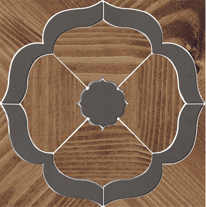 Керамогранит Декор Гранд Вуд наборный id87 19,6x19,6