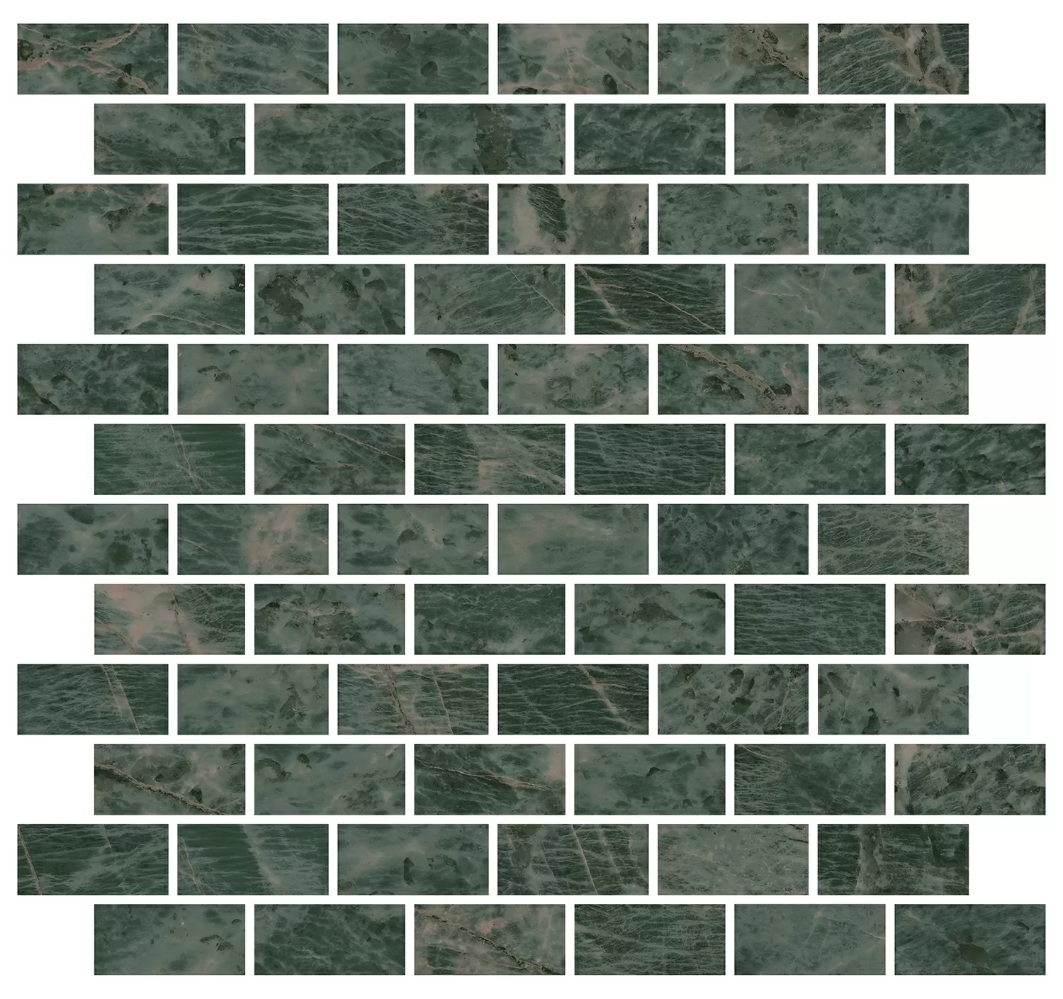 Керамическая плитка Декор kerama marazzi mm13123t Эвора зеленый мозаичный глянцевый 30x32