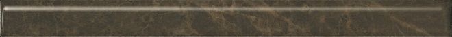 Керамическая плитка Бордюр Гран-Виа коричневый обрезной 2,5x30