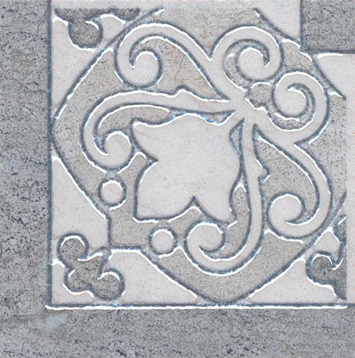 Керамогранит Вставка Монтаньоне серый лаппатированный hgd\b39\sg1550l 9,5x9,5