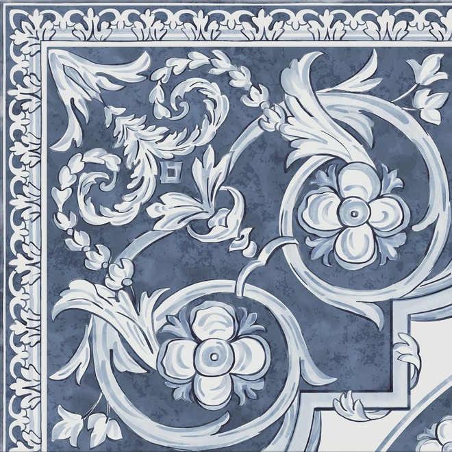 Керамогранит Декор Алмаш угол cиний 30x30