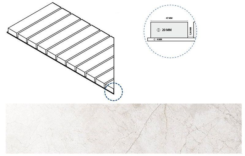 Керамогранит пур решётка стрим 20 лев 25x60