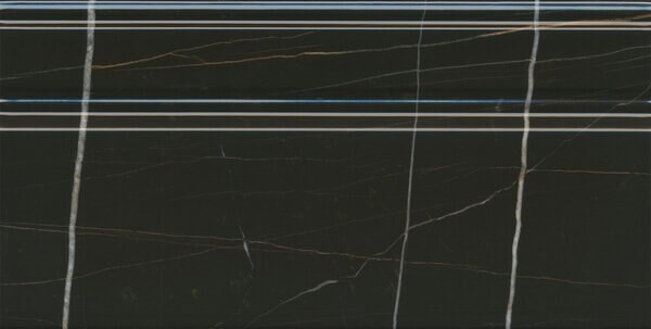 Керамогранит Плинтус Греппи черный 20x40