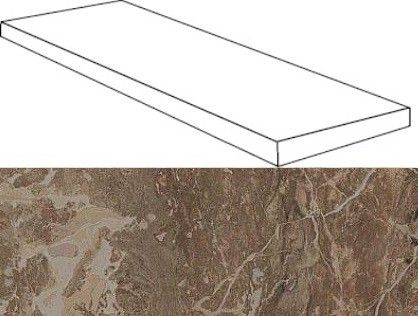 Ступени Привиледж Мока Угловая Левая 33x120