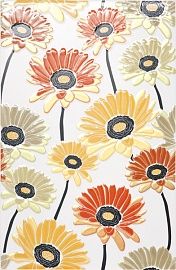 Керамическая плитка Декор Герберы 20x30