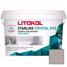 Прозрачная затирка для мозаики Литокол STARLIKE CRYSTAL EVO 2.5кг S.800 Grigio Oslo