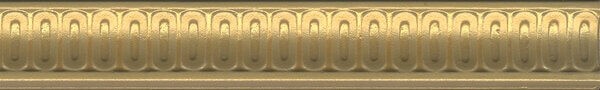 Керамогранит Бордюр Борромео золото 4x25