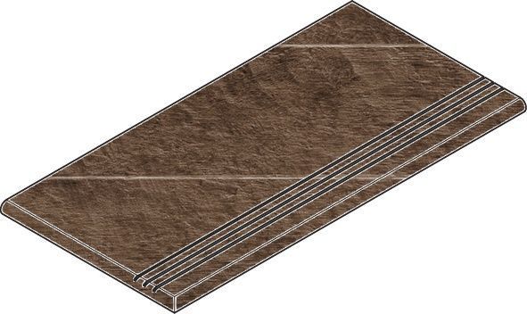 Ступени ПЭППЕР СТУПЕНЬ ЗАКРУГ.ГРИП 30x60 ЛЕВ 30x60