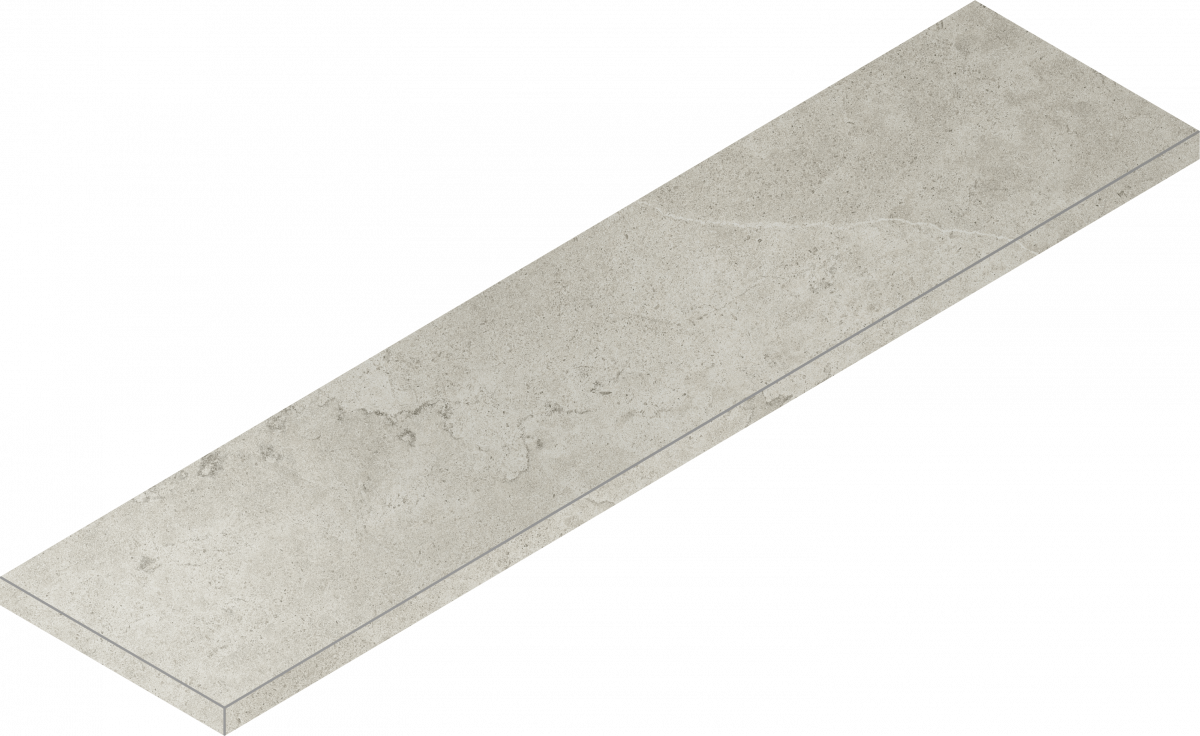 Ступени absolut silver левая 33x120