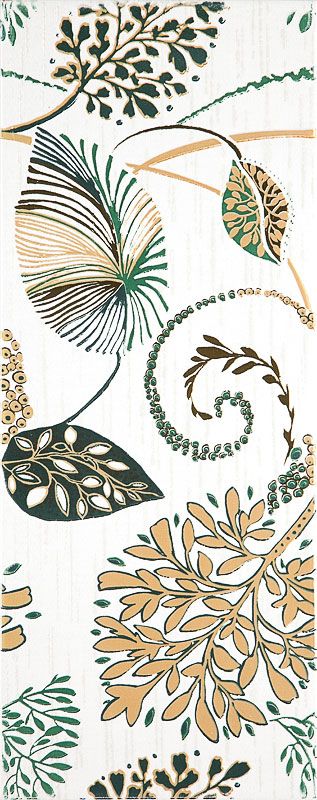 Керамическая плитка Декор Пленэр белый 20x50