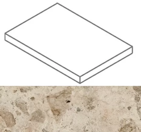 Ступени Континуум Стоун Беж ступ. угл.пр 33x160