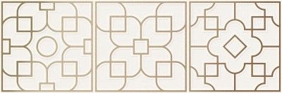 Керамическая плитка allegro white 3d pvd matt. rec. 40x120