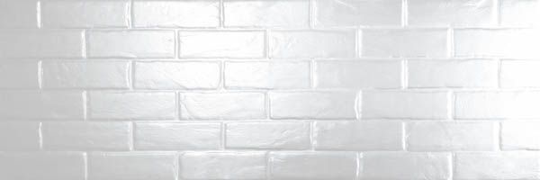 Керамическая плитка brick white gloss 25x75