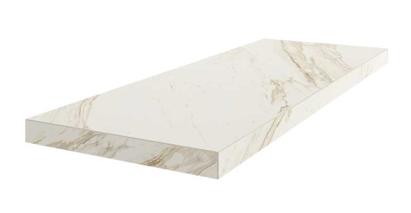 Ступени trevi white scalino angolare dx 33x90