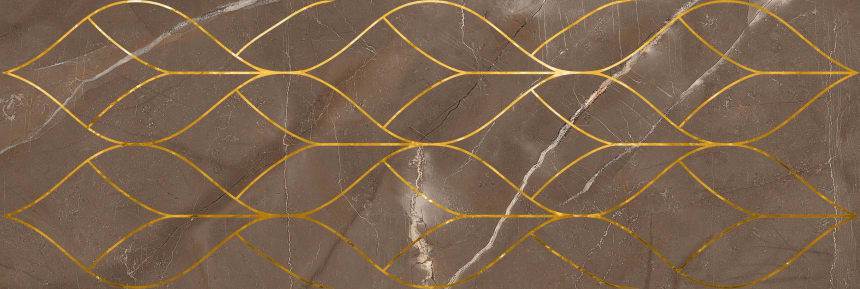 Керамическая плитка Миланезе Дизайн декор тресс марроне 20x60