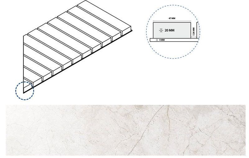 Керамогранит пур решётка стрим 20 пр 25x60