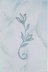 Керамическая плитка софия тюльпан голубой 20x30