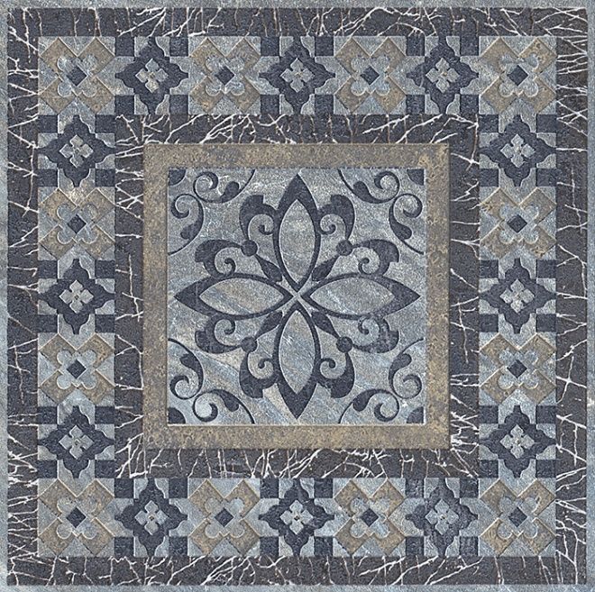 Керамогранит Вставка Бромли серый тёмный 19,6x19,6