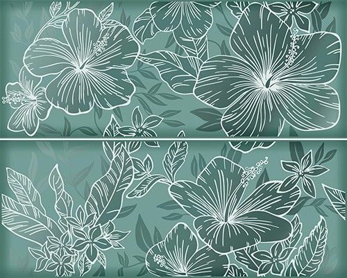 Керамическая плитка elissa mare fiore 1c 40,2x50,5