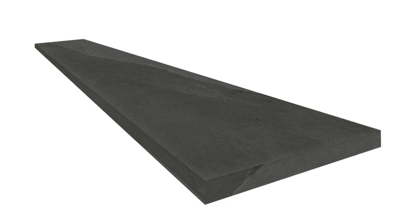 Ступени coliseumgres Ардезия Блэк угловая правая 620070002380 черный 33x120