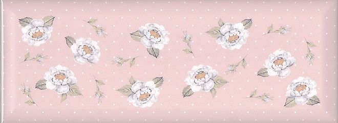 Керамическая плитка веджвуд цветы розовый грань 15032 n 15x40