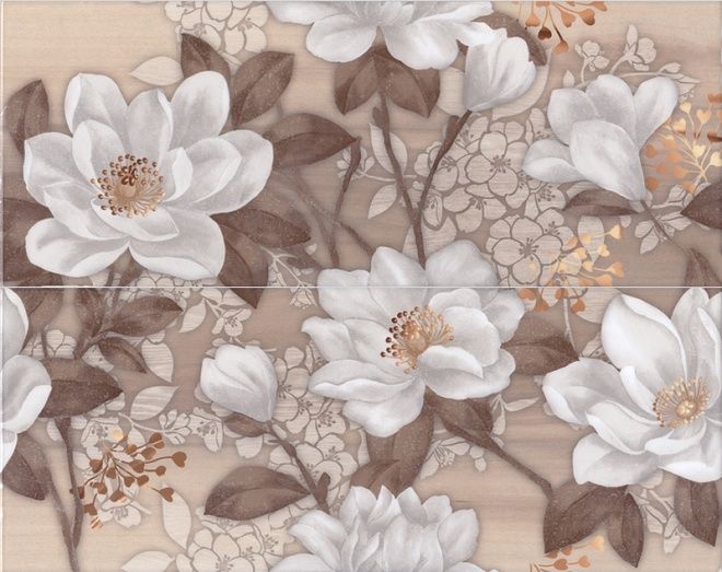 Керамическая плитка Панно Жасмин 40x50