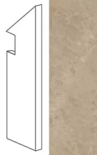 Керамогранит marvel elegant sable  battiscopa sag.dx 7,2x30